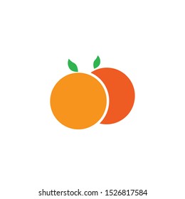 Orange logo design. Vector illustration