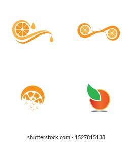 Orange logo design. Vector illustration