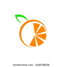 Orange logo design. Vector illustration