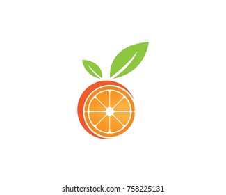 Orange logo design. Vector illustration