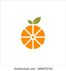 orange logo design vector sign