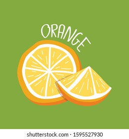 Orange logo design. Orange vector. Orange symbol vector.