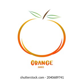 logotipo naranja con estilo femenino