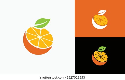 Plantilla de Vector totalmente editable con logo naranja