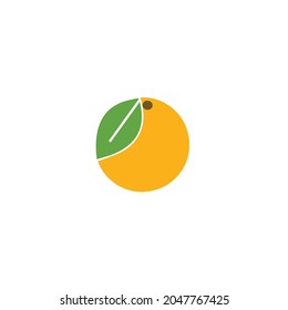 logotipo naranja e icono con color