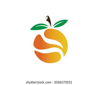 Orange logo and icon design template vector.