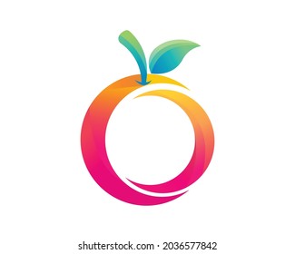 Logo naranja y vector de plantilla de diseño de iconos.