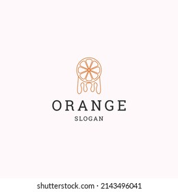 Design-Vorlage für Orange-Logo 