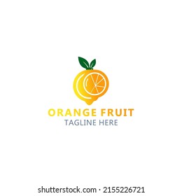 Orange logo icon design vector 