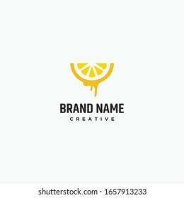 Diseño de la plantilla de icono del logotipo naranja en la ilustración del vector 