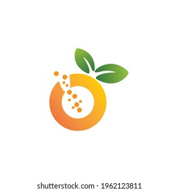 Orange logo icon vector template.