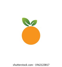 Orange logo icon vector template.