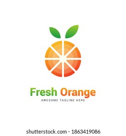 Ilustración del logotipo naranja. Fondo blanco aislado. Vector eps 10