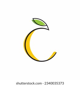 orange logo or image with C letter style