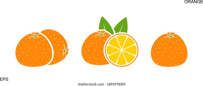 Logo naranja. Anaranjado aislado sobre fondo blanco