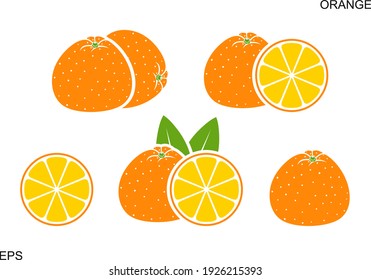 Orangefarbenes Logo. Einzeln orange auf weißem Hintergrund