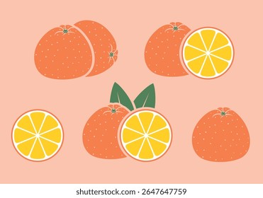 Orange logo. Isolated orange on white background