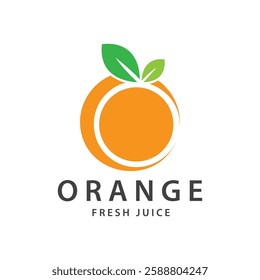 orange logo, orange juice logo, fresh juice for brand with simple design