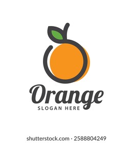 orange logo, orange juice logo, fresh juice for brand with simple design