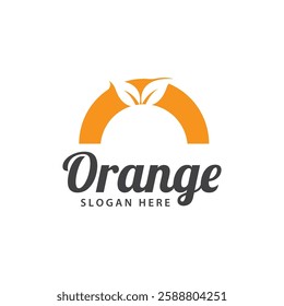 orange logo, orange juice logo, fresh juice for brand with simple design