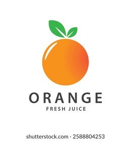 orange logo, orange juice logo, fresh juice for brand with simple design