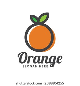 orange logo, orange juice logo, fresh juice for brand with simple design