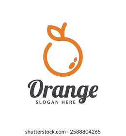 orange logo, orange juice logo, fresh juice for brand with simple design