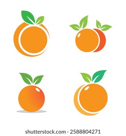 orange logo, orange juice logo, fresh juice for brand with simple design