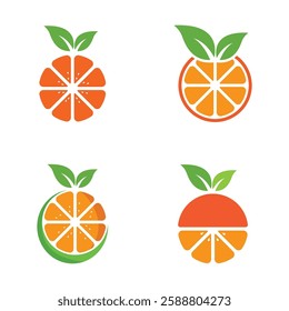 orange logo, orange juice logo, fresh juice for brand with simple design