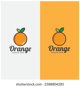 orange logo, orange juice logo, fresh juice for brand with simple design