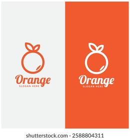 orange logo, orange juice logo, fresh juice for brand with simple design