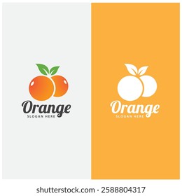 orange logo, orange juice logo, fresh juice for brand with simple design