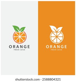 orange logo, orange juice logo, fresh juice for brand with simple design