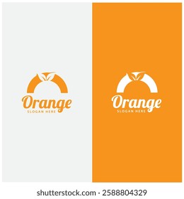 orange logo, orange juice logo, fresh juice for brand with simple design