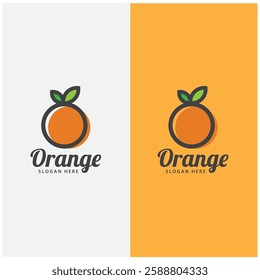 orange logo, orange juice logo, fresh juice for brand with simple design