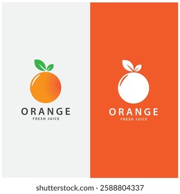 orange logo, orange juice logo, fresh juice for brand with simple design