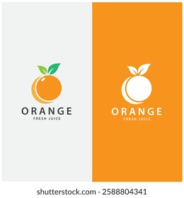 orange logo, orange juice logo, fresh juice for brand with simple design