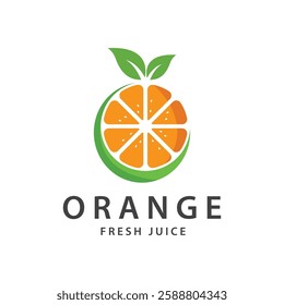 orange logo, orange juice logo, fresh juice for brand with simple design