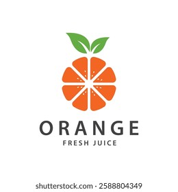 orange logo, orange juice logo, fresh juice for brand with simple design