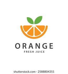 orange logo, orange juice logo, fresh juice for brand with simple design