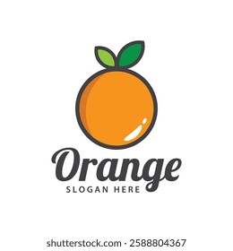 orange logo, orange juice logo, fresh juice for brand with simple design