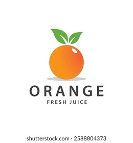 orange logo, orange juice logo, fresh juice for brand with simple design