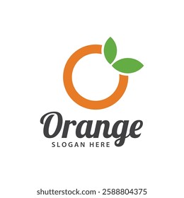 orange logo, orange juice logo, fresh juice for brand with simple design