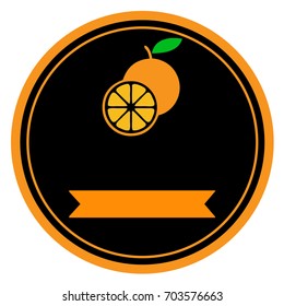 Orange logo label