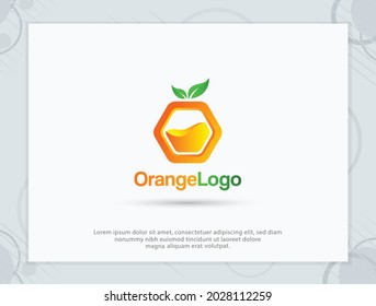 Orange logo and O letter logo