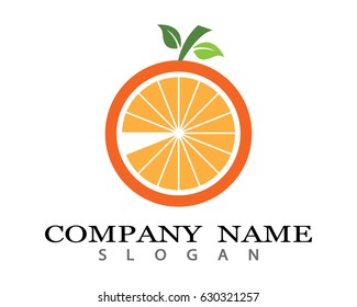 Orange logo template