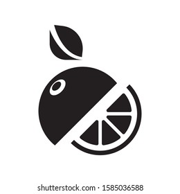 Orange logo template vector fruit icon design