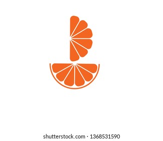 Orange logo template vector icon illustration design - Vector
