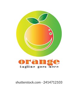 El logo naranja es único y sencillo