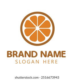 Diseño de Vector de Logo Naranja, Marca